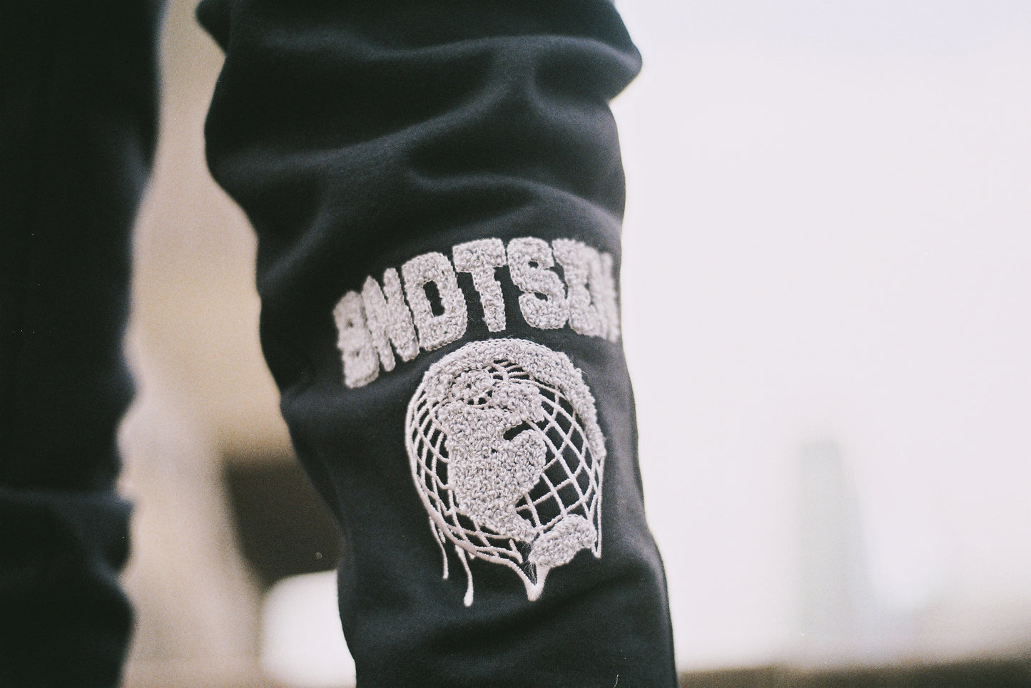 Black Chenille Tracksuit