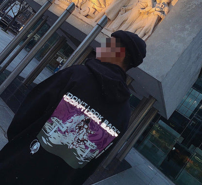 "WRCR" REFLECTIVE HOODIE - BLACK